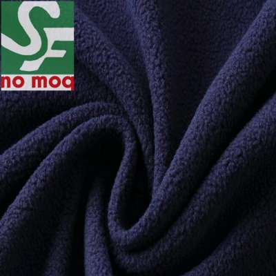 One side brushed antiplling microplush 100 polyester fleece fabric